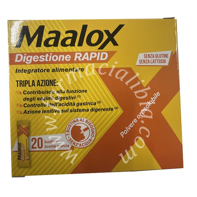 Maalox digestione rapid 20 bustine da 2 g