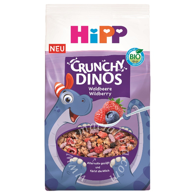 Hipp crunchy dinos frutti di bosco 300 g