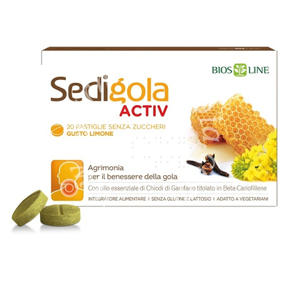 Sedigola apix activ limone 20 pastiglie da 1,5 g