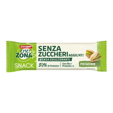 Enerzona snack pistacchio copertura bianca al latte senza zuccheri aggiunti 27 g