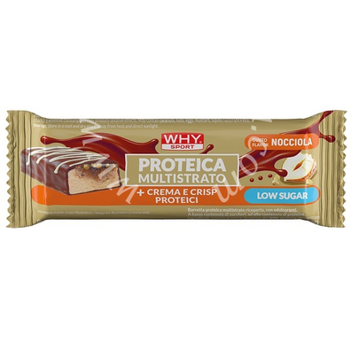 Whysport barretta proteica multistrato nocciola 60 g