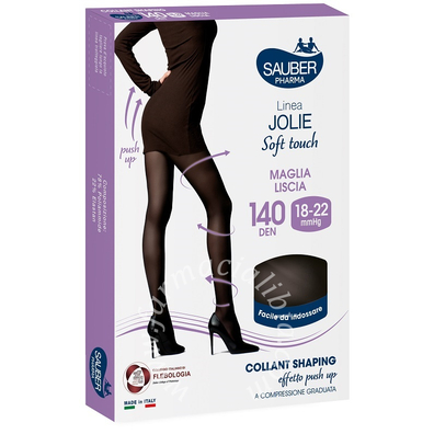 Sauber pharma jolie collant shaping 140 denari nero taglia 2