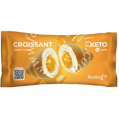 Feeling ok croissant ripieno di crema all'albicocca 50 g
