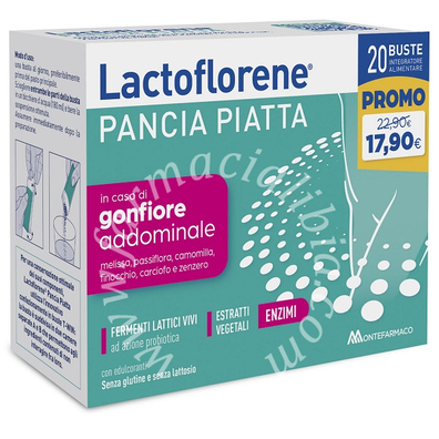 Lactoflorene pancia piatta 20 bustine promo