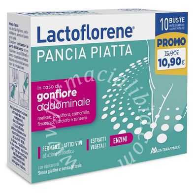 Lactoflorene pancia piatta 10 bustine promo