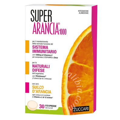 Super arancia 1000 30 compresse masticabili da 2250 mg