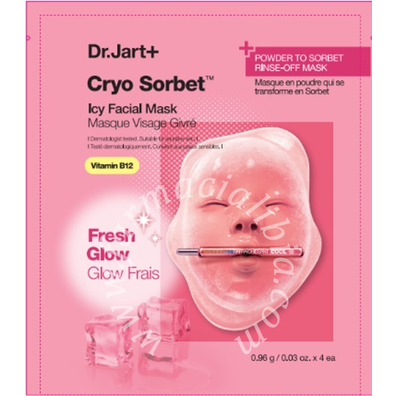 Dr jart+ cryo sorbet icy facial mask 4 pezzi