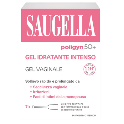 Saugella poligyn 50+ gel idratante intenso 7 tubetti monodose da 4 ml