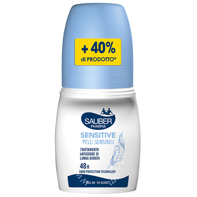 Sauber deo 48h sensitive pelli sensibili roll on 70 ml