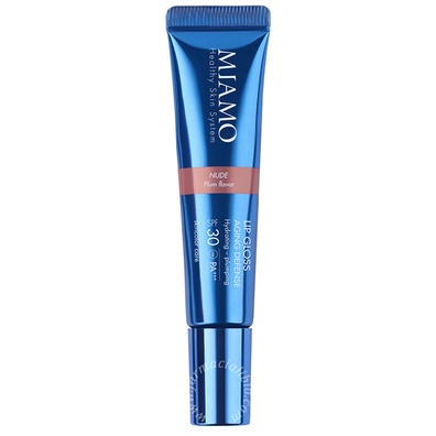Miamo skincolor care lip gloss aging defense spf 30+ nude plum flavor 15 ml