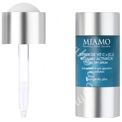 Miamo longevity plus superdose vitc c,l radiance activator freeze dry serum 5 ml