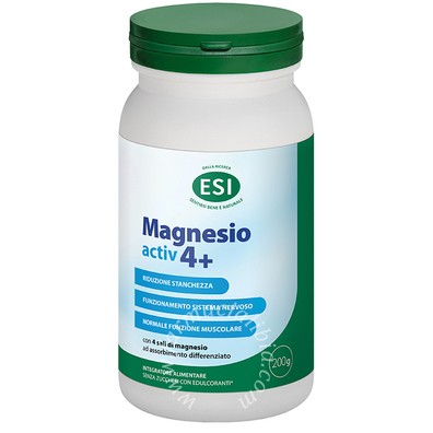 Esi magnesio activ 4+ 200 g senza glutine