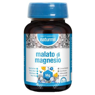 Malato di magnesio 90 compresse senza glutine lattosio e soia