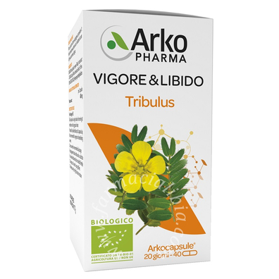 Arkocapsule tribulus vigore&libido biologico 40 capsule