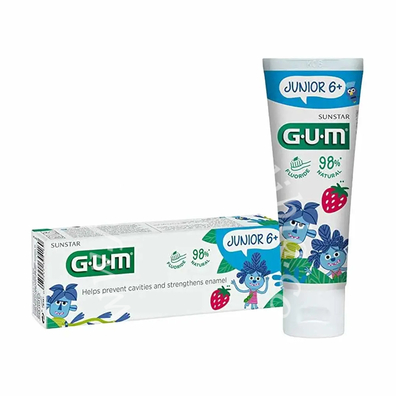 Gum junior dentifricio bambini 7/12 fluoro 1000 ppm 50 ml