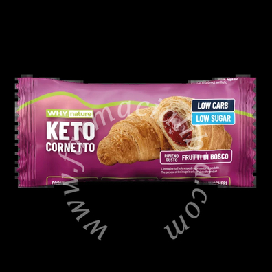 Whynature keto cornetto frutti di bosco 50 g