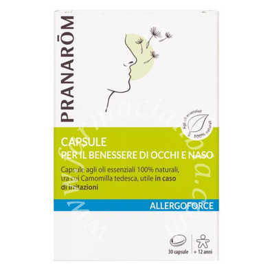 Pranarom allergoforce capsule confort occhi-naso 30 capsule
