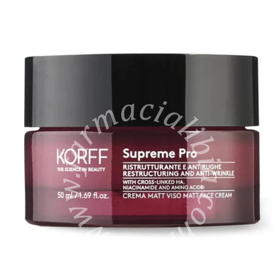 Korff supreme ristrutturante antirughe crema matt viso 50 ml