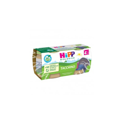 Hipp bio omogeneizzato tacchino 2 pezzi da 80 g
