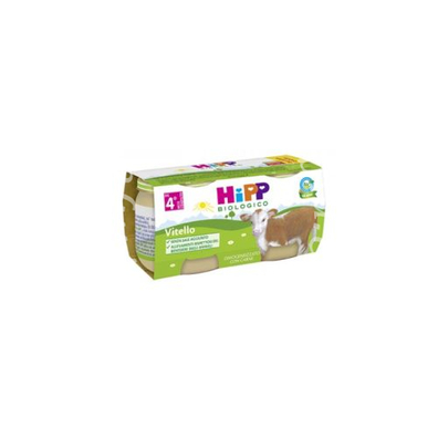 Hipp bio omogeneizzato vitello 2 pezzi da 80 g