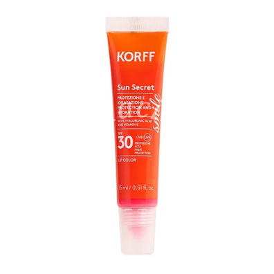 Korff sun secret lip color spf30 raspberry pink 15 ml