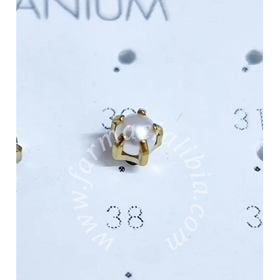 Blomdahl foralobo gt tiffany 4mm pearl