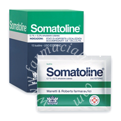 Somatoline0,1% + 0,3% emulsione cutanea 15 bustine