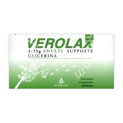 Verolax 2,25 g adulti supposte glicerina 18 supposte