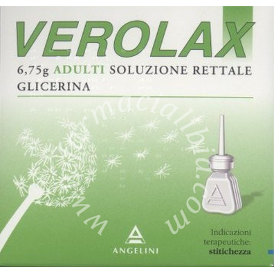 Verolax 6,75 g adulti soluzione rettaleglicerina 9  6 contenitori monodose