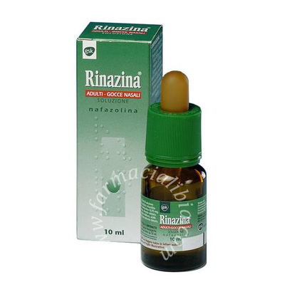Rinazina 1 mg/ml gocce nasali, soluzione  nafazolina soluzione flacone 10 ml