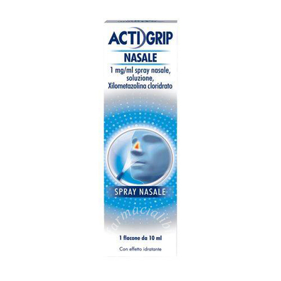 Actifed decongestionante lenitivo 1 mg/50 mg/ml spray nasale, soluzione  xilometazolina cloridrato/dexpantenolo 1  1 flacone hdpe da 10 ml