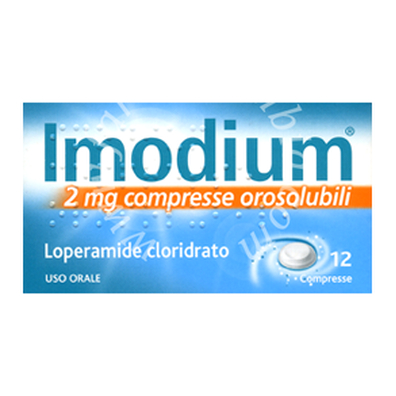 Imodium 2 mg compresse orosolubili  loperamide cloridrato 12 compresse
