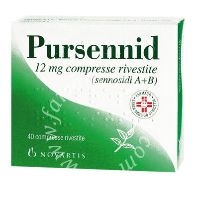 Pursennid 12 mg compresse rivestite  sennosidi a+b 40 compresse