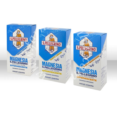 Magnesia s. pellegrino 45% polvere effervescente  magnesio idrossido gusto limone flacone 100 g