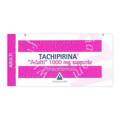 Tachipirina adulti 1000 mg supposte  paracetamolo adulti 1.000  10 supposte