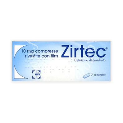 Zirtec 10 mg compresse rivestite con film  cetirizina dicloridrato 7 compresse