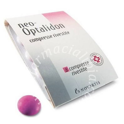 Neo-optalidon 200 mg+125 mg+25 mg compresse rivestite  paracetamolo+propifenazone+caffeina 200 mg + 125 mg +  8 compresse in blister pvc/al