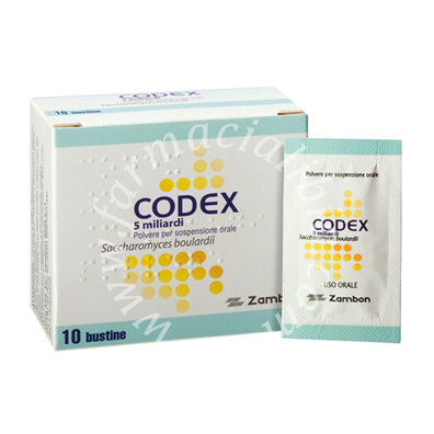 Codex 5 miliardi polvere per sospensione orale  saccharomyces boulardii 10 bustine
