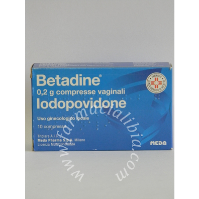 Betadine 0,2 g compresse vaginali  iodopovidone 10 compresse