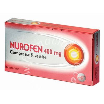 Nurofen 200 mg compresse rivestite  nurofen 400 mg compresse rivestite  ibuprofene 12 cpr in pvc/alluminio