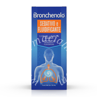 Bronchenolo sedativo e fluidificante, 1,5 mg/ml + 10 mg/ml, sciroppo  destrometorfano bromidrato, guaifenesina sciroppo  flacone 150 ml