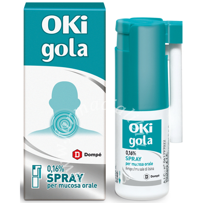 Oki gola 0,16% spray per mucosa orale ketoprofene sale di lisina flacone da 15 ml