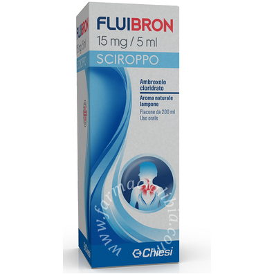 Fluibron 15 mg/5 ml sciroppo  fluibron adulti 30 mg granulato per sospensione orale  ambroxolo cloridrato flacone 200 ml
