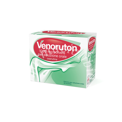 Venoruton 1000 mg polvere per soluzione orale  venoruton 500 mg compresse rivestite con film  venoruton 2% gel  oxerutina 1.000  granulato 30 bustine