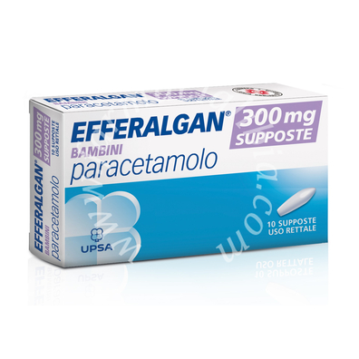 Efferalgan lattanti 80 mg supposte  efferalgan prima infanzia 150 mg supposte  efferalgan bambini 300 mg supposte  paracetamolo 10 supposte