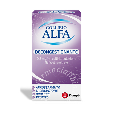 Collirio alfa decongestionante 0,8 mg/ml collirio, soluzione  nafazolina nitrato flacone 10 ml