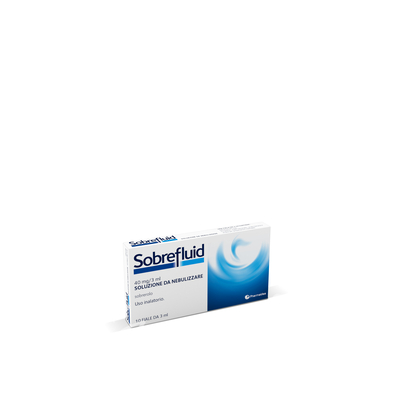 Sobrefluid 40mg/3ml soluzione da nebulizzare  sobrerolo 40 mg/ 3  10 fiale da 3 ml
