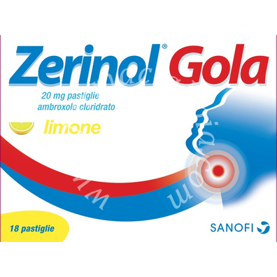 Zerinol gola 20 mg pastiglie  ambroxolo cloridrato 18 pastiglie in blister al/al