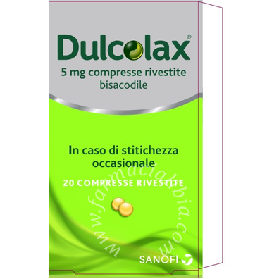 Dulcolax 5 mg compresse rivestite  dulcolax adulti 10 mg supposte  bisacodile 20 compresse rivestite in blister pvc-pvdc/al