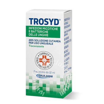 Trosyd 28% soluzione cutanea per uso ungueale  tioconazolo flaconcino 12 ml